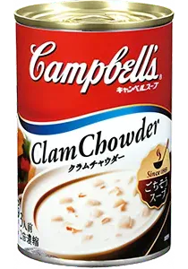 クラムチャウダー缶の画像