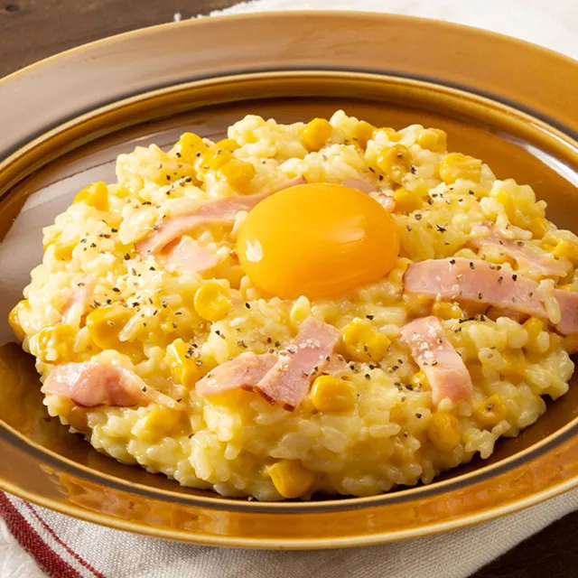 レンジで簡単！カルボ風ごはん