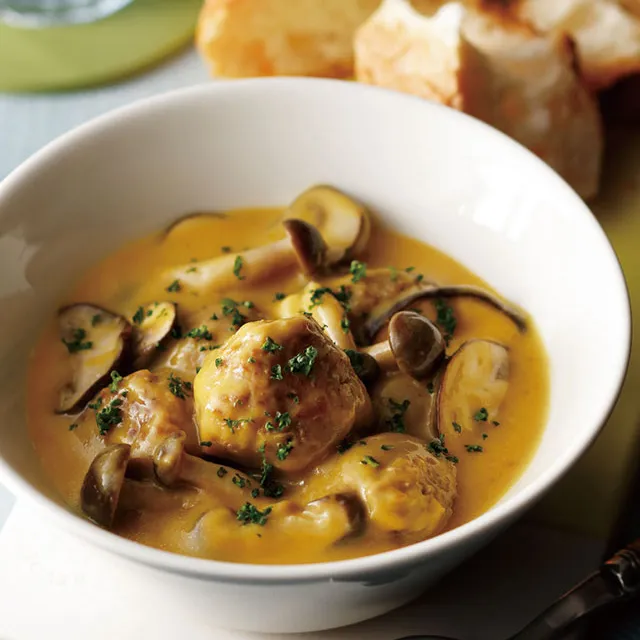 パンプキンミートボールスープ