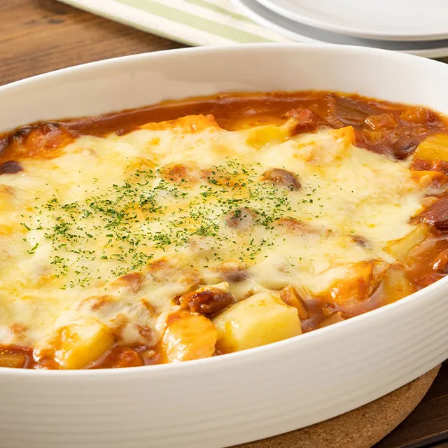 とろーり！鮭とじゃがいものチーズ焼き