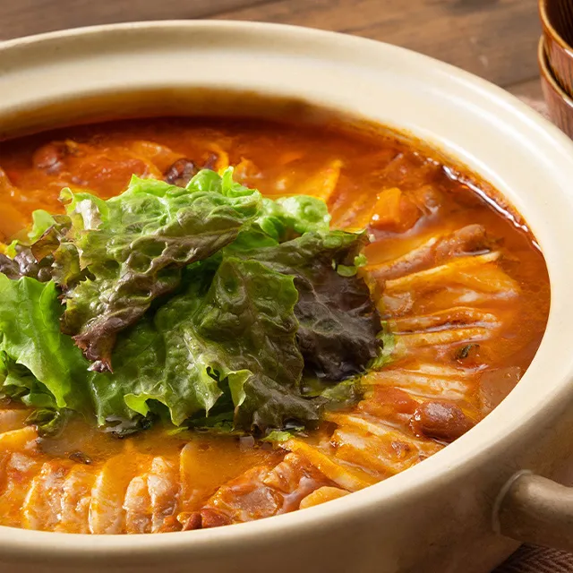 豚バラ大根のトマト風味ミルフィーユ鍋